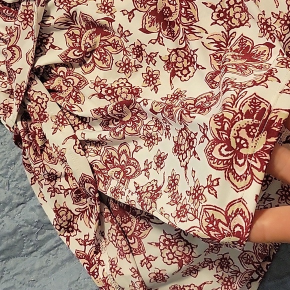 Red white romper with mini dress back - Picture 4 of 7